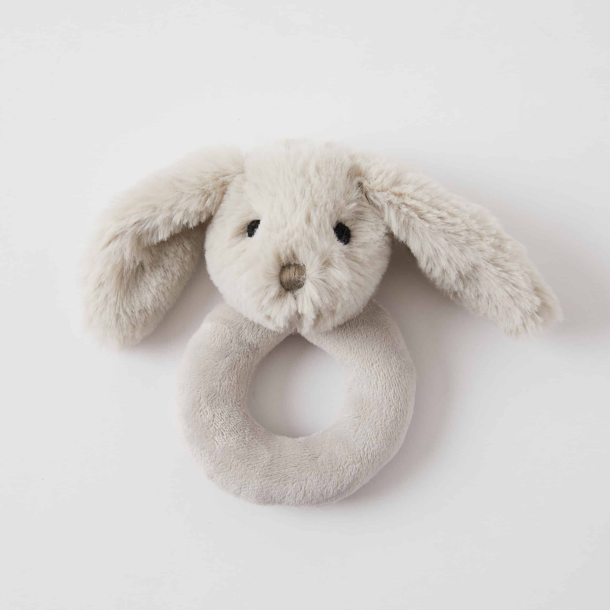 Pilbeam Baby Accessory Grey Bunny Rattle