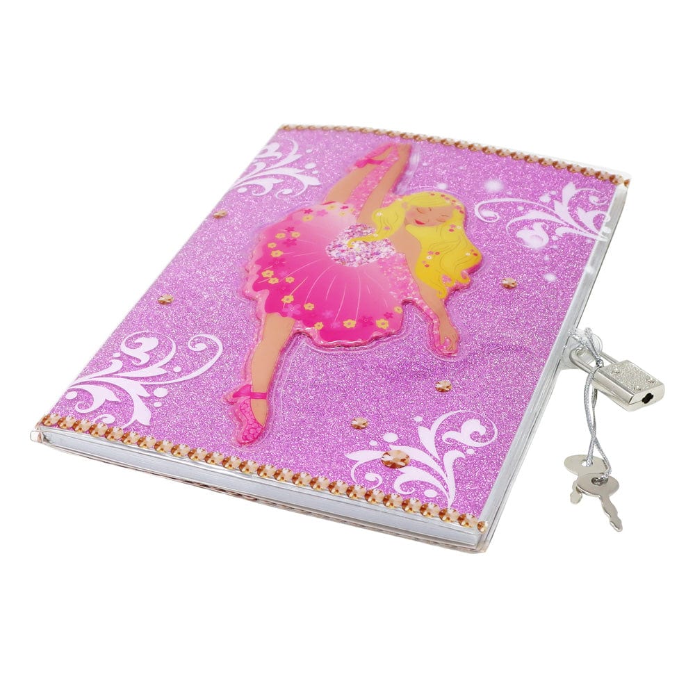 Pink Poppy Girls Accessory Ballet 3D Lockable Diary