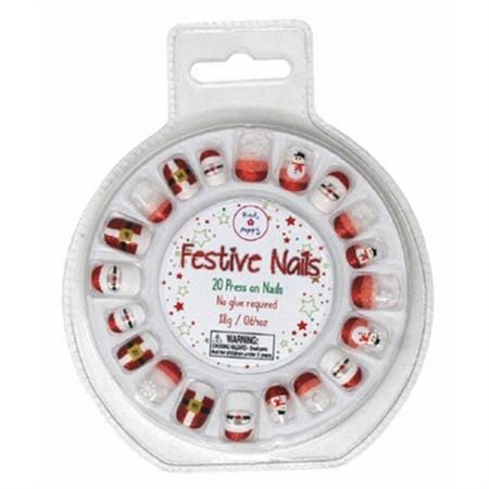 Pink Poppy Girls Accessory Christmas Press On Nails