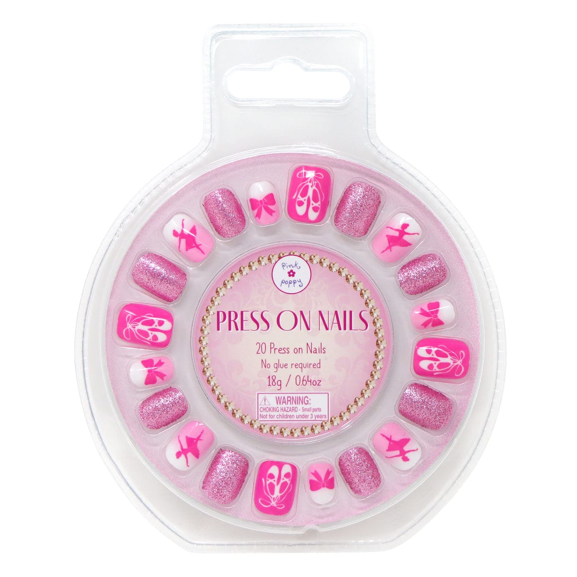 Pink Poppy Girls Accessory Press On Nails - Romantic Ballet