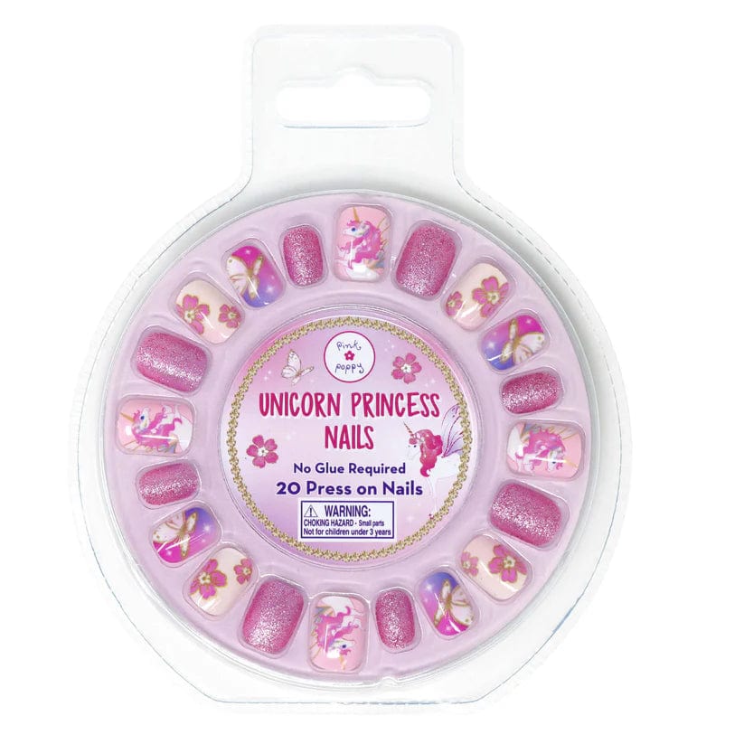 Pink Poppy Girls Accessory Press On Nails - Unicorn Princess