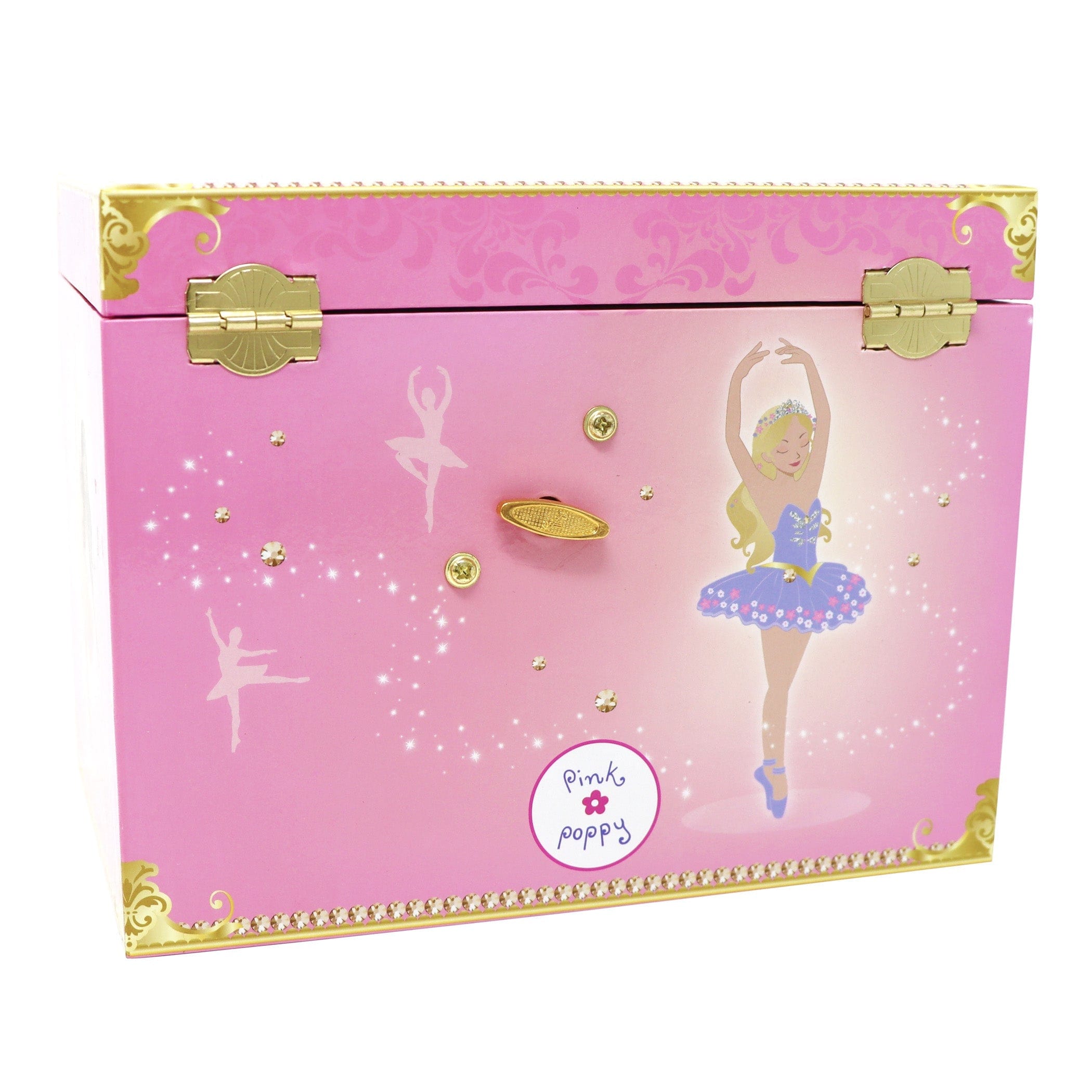 Pink Poppy Girls Accessory Romantic Ballet Medium Musical Jewellery Box