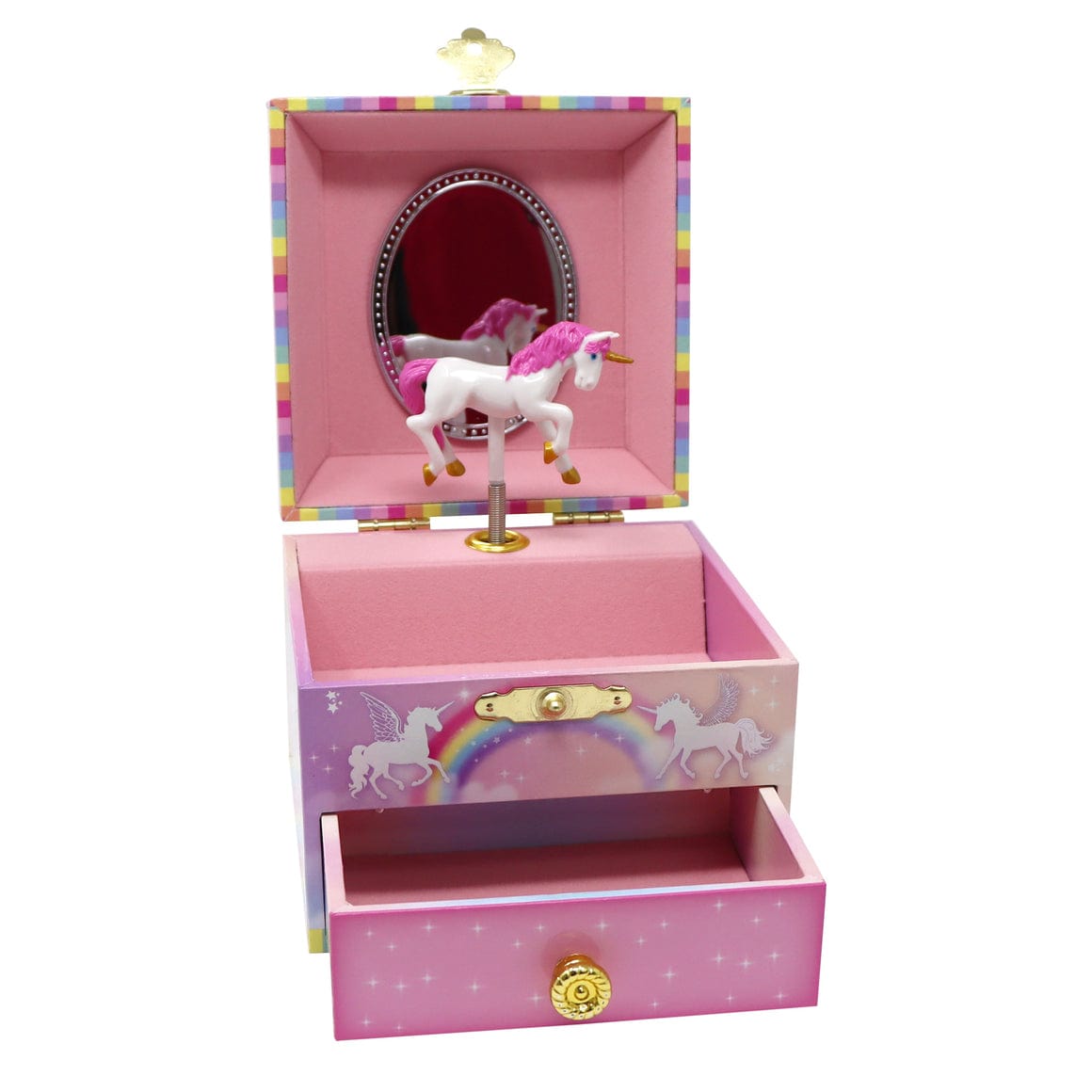 Pink Poppy Girls Accessory Unicorn Dreamer Small Musical Jewellery Box