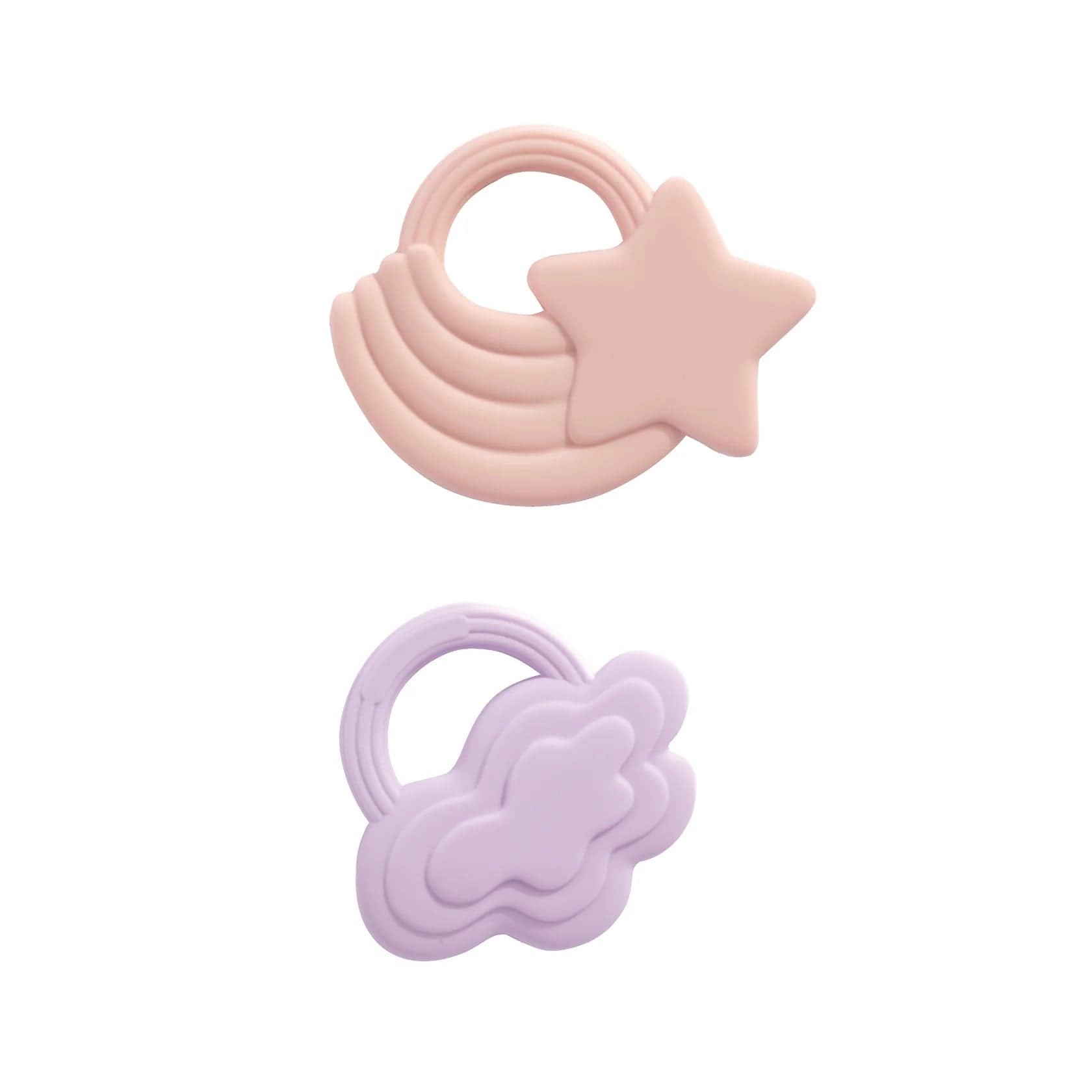 Playground Baby Care 2Pk Silicone Teether - Stars & Cloud