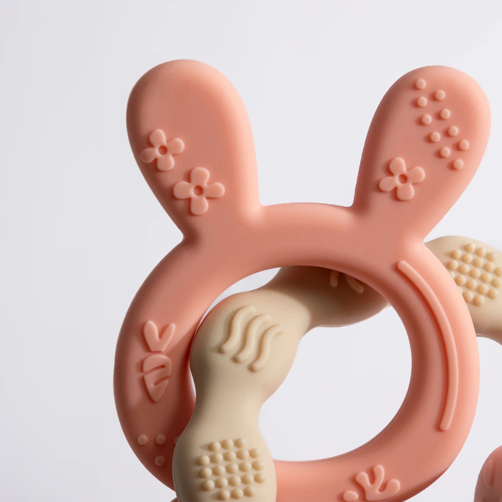 Playground Baby Care Silicone Bunny Teether - Pink