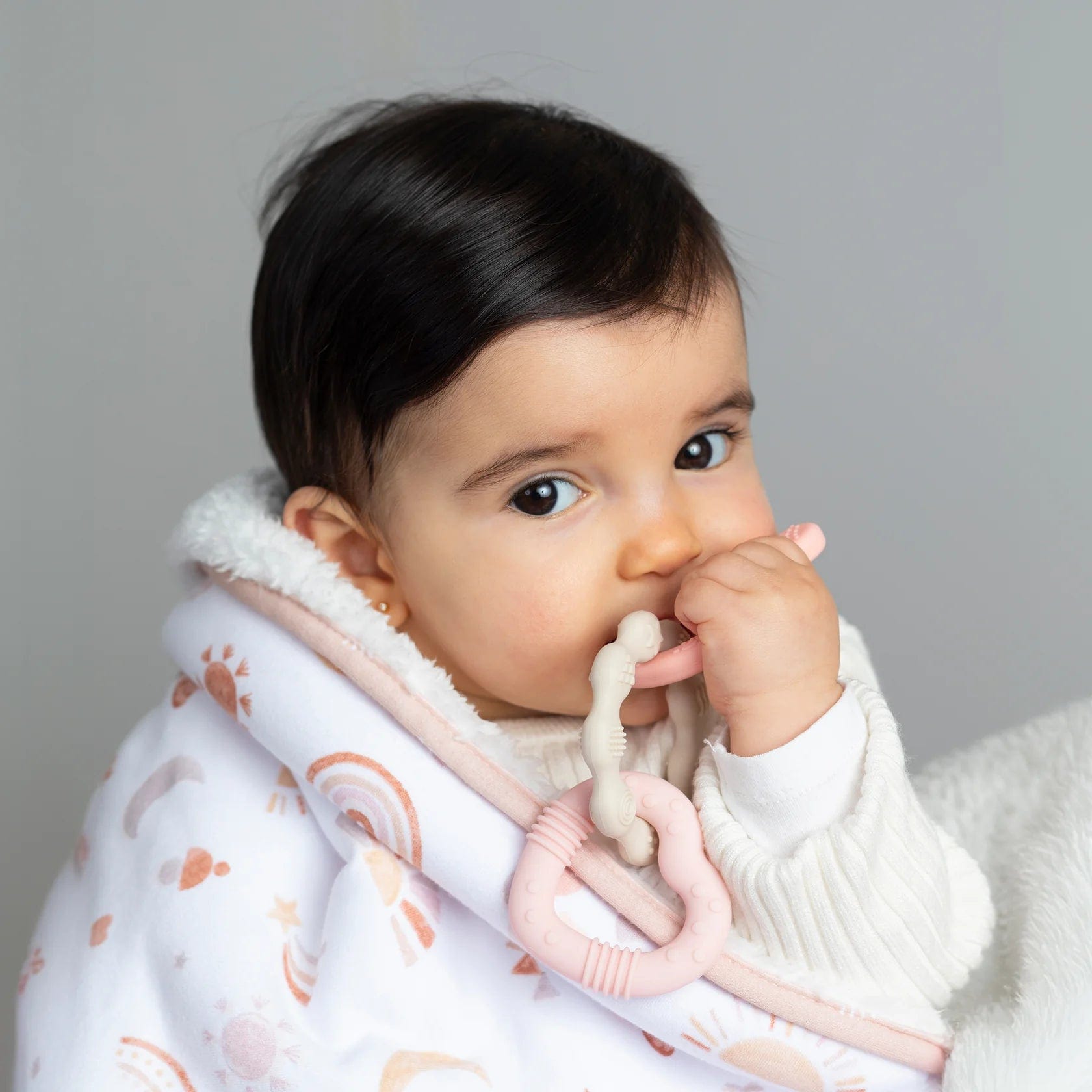 Playground Baby Care Silicone Bunny Teether - Pink