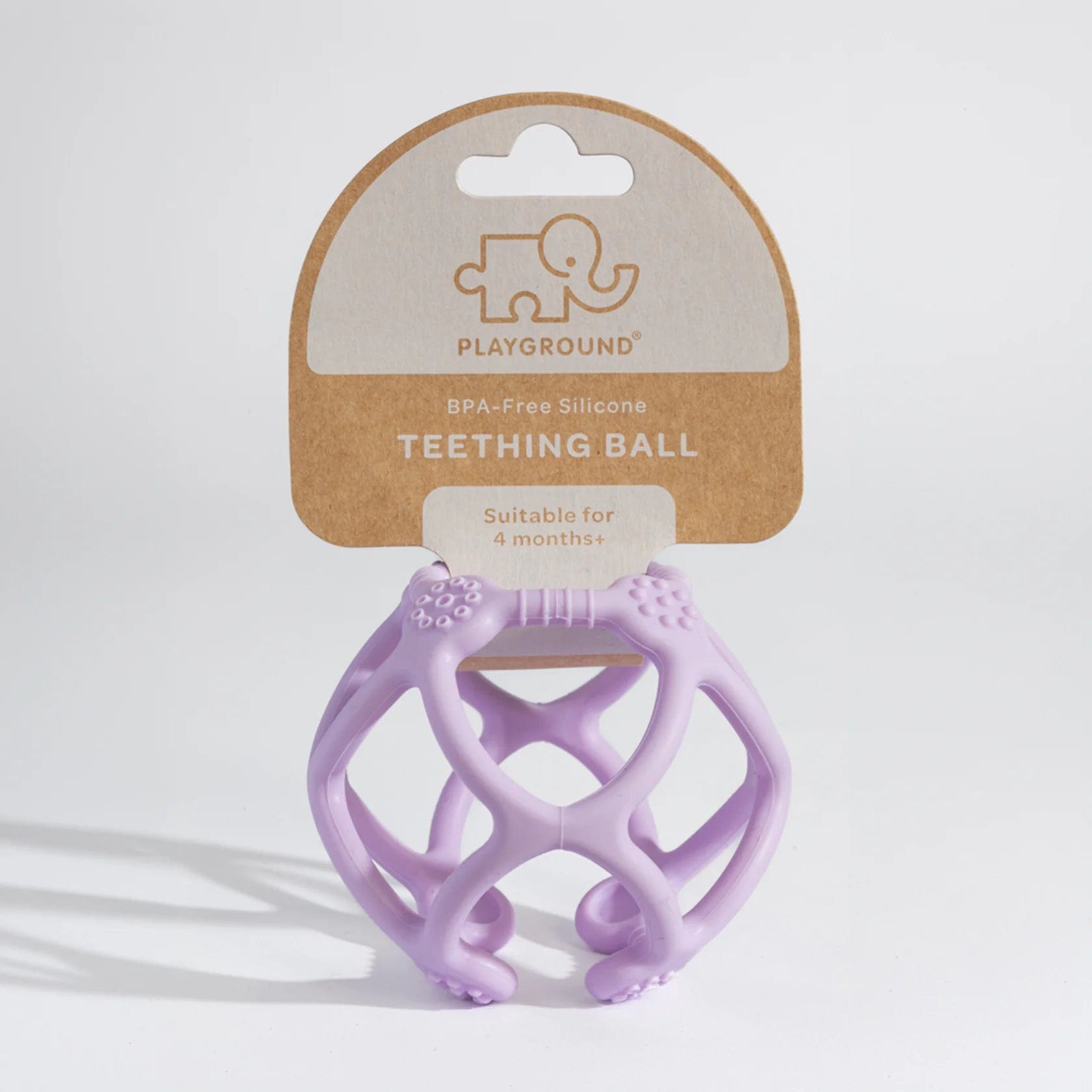 Playground Baby Care Silicone Teething Ball - Light Lilac