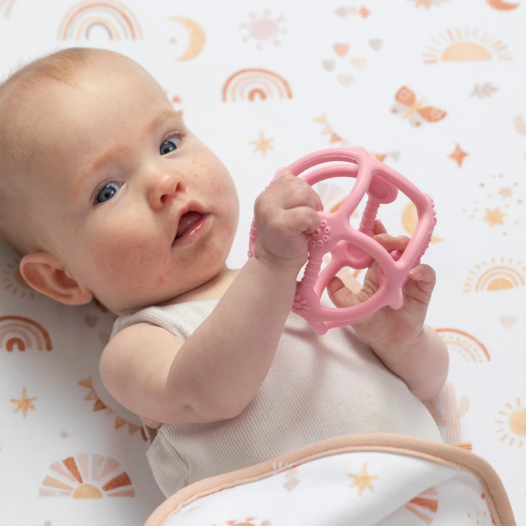 Playground Baby Care Silicone Teething Ball - Light Pink