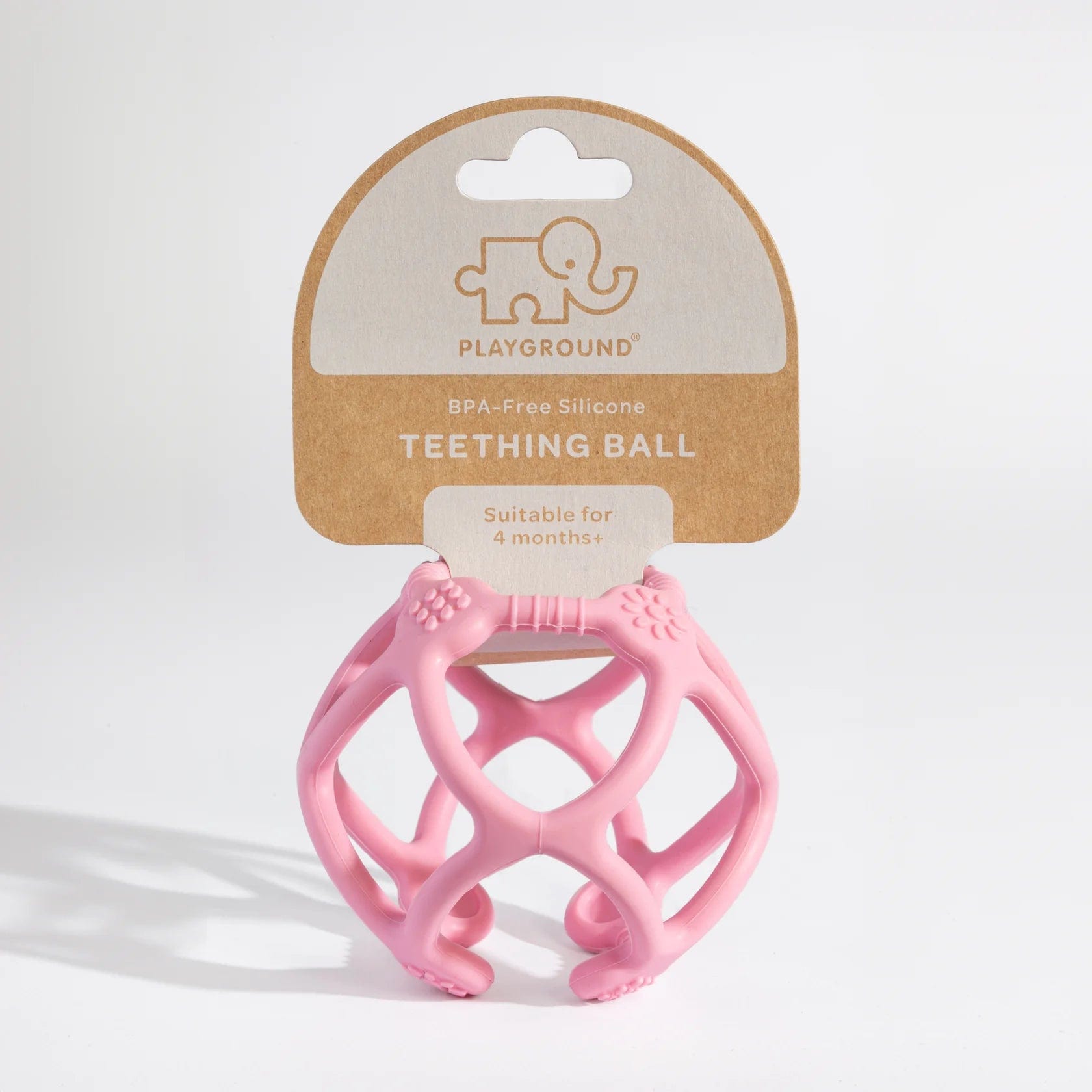 Playground Baby Care Silicone Teething Ball - Light Pink