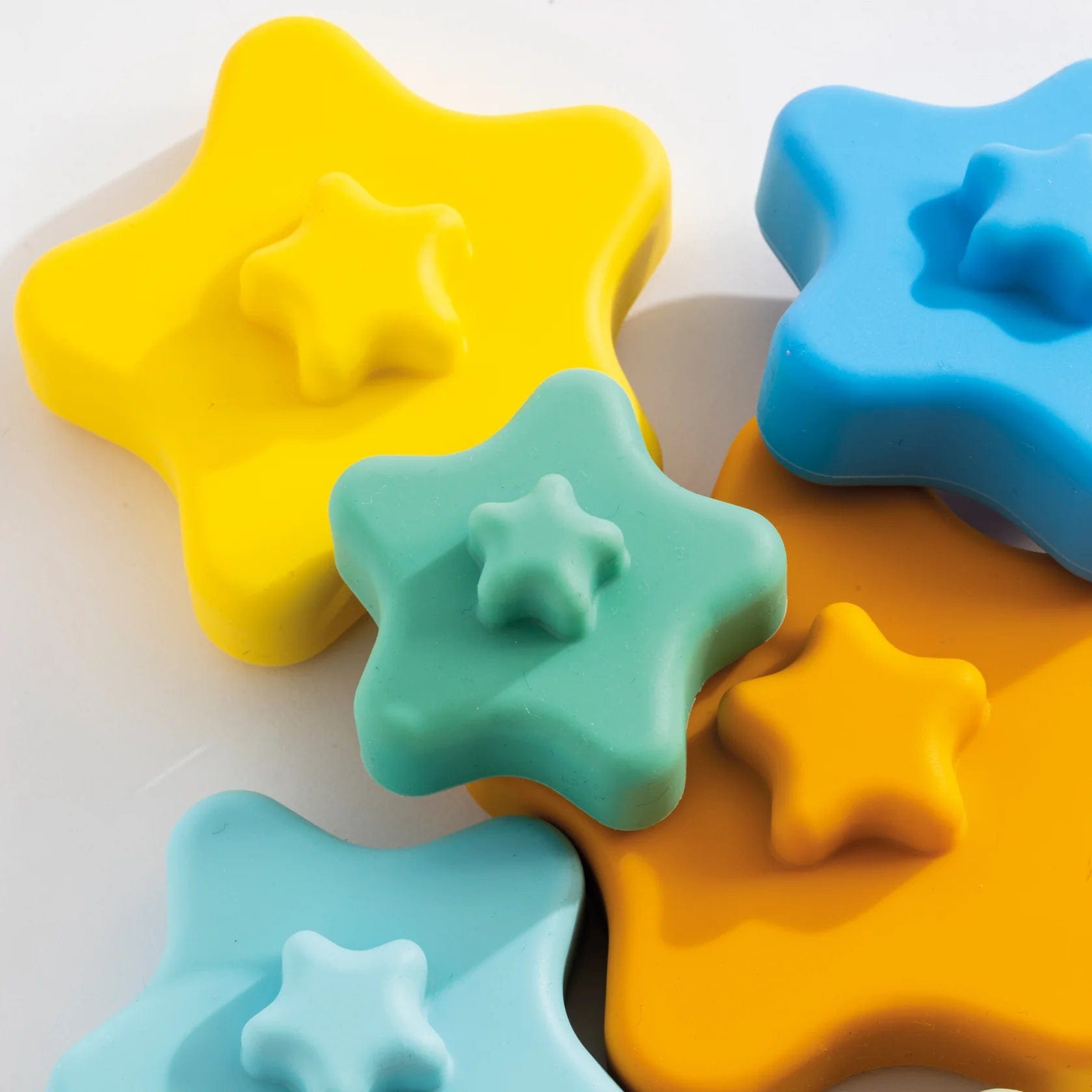 Playground Toys Silicone Stacking Tower Star - Sorbet