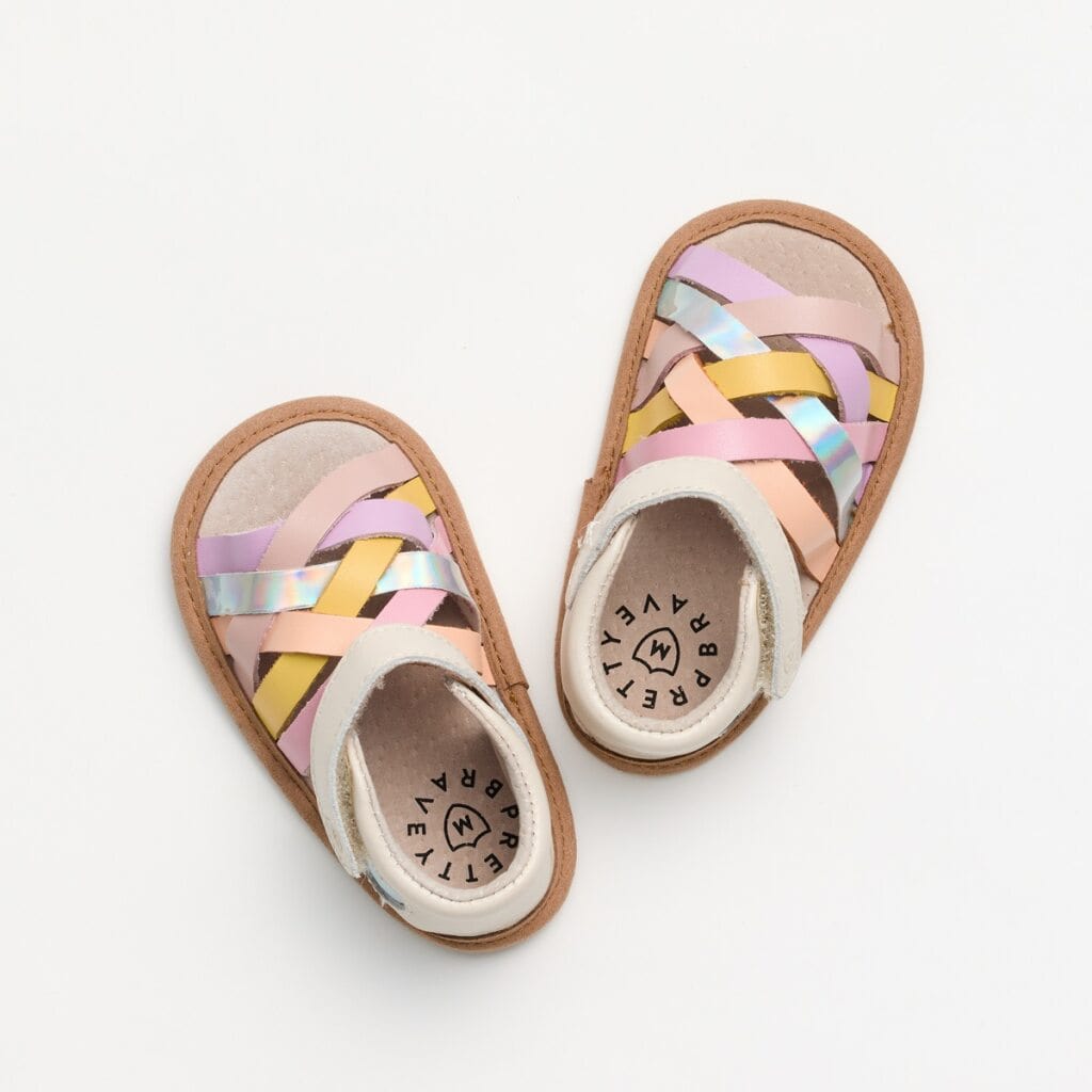 Pretty Brave Baby Shoes Baby Ariel Rainbow Sandal