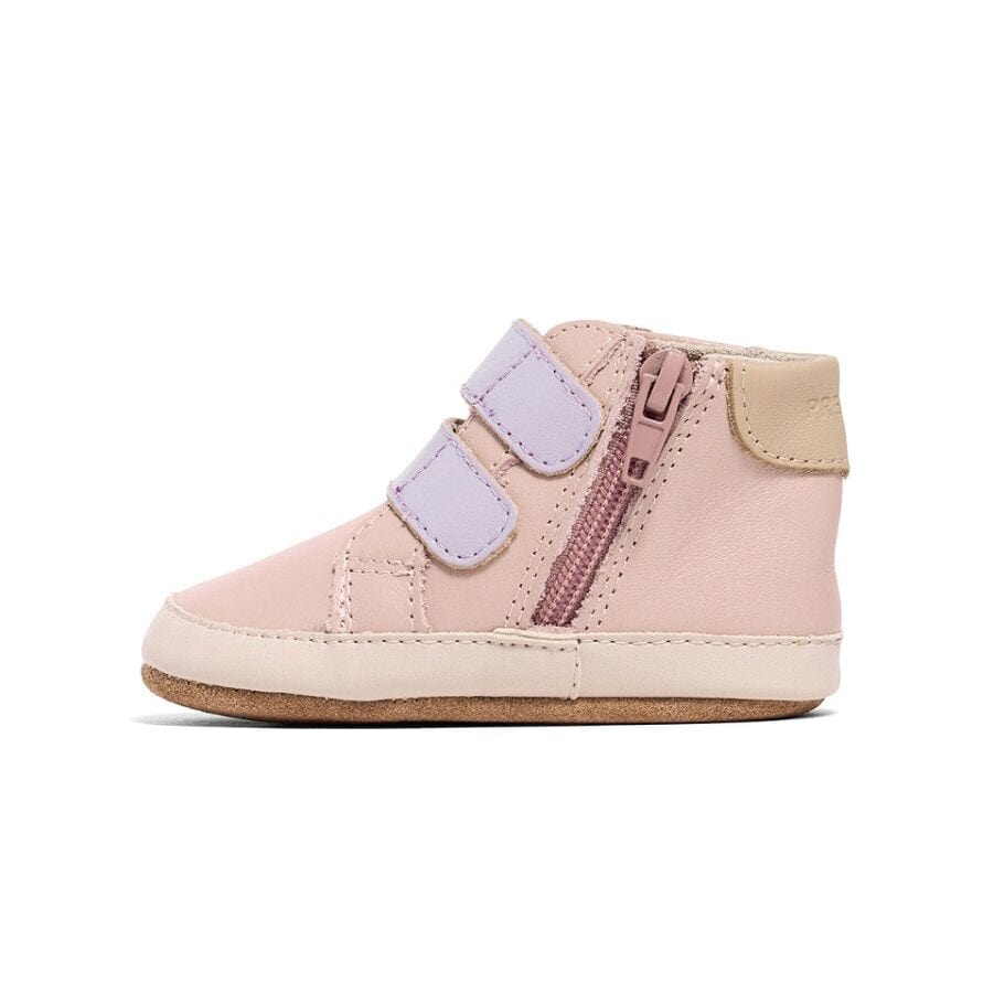 Pretty Brave Baby Shoes Baby Hi-Top in Blush/Lilac
