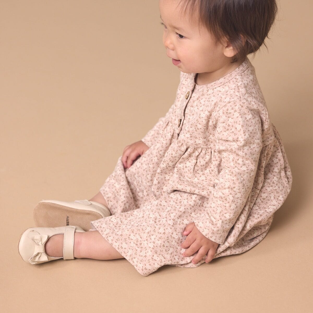 Pretty Brave Baby Shoes BONNIE Stone Mary Jane