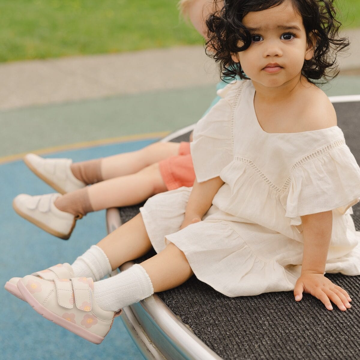 Pretty Brave Baby Shoes Brooklyn in Happy Daisy