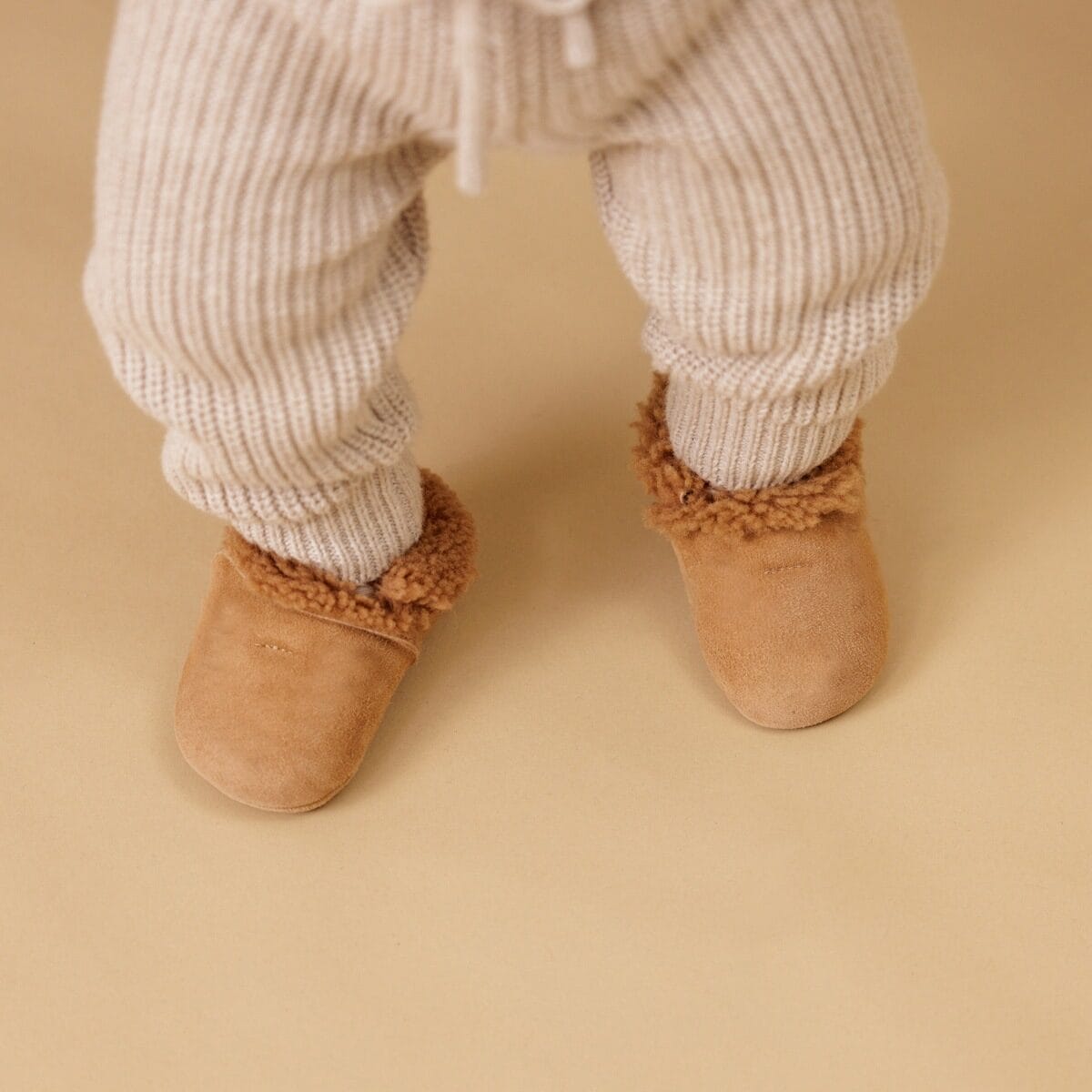Pretty Brave Baby Shoes COSY MOC Tan