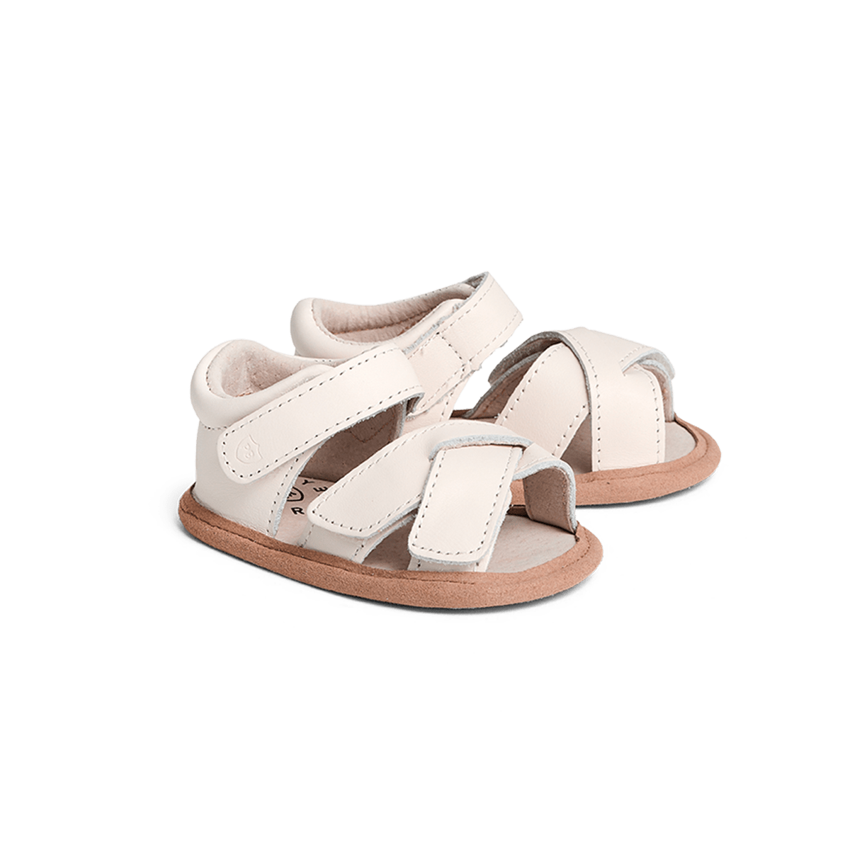 Pretty Brave Baby Shoes Criss-Cross Sandal in Stone