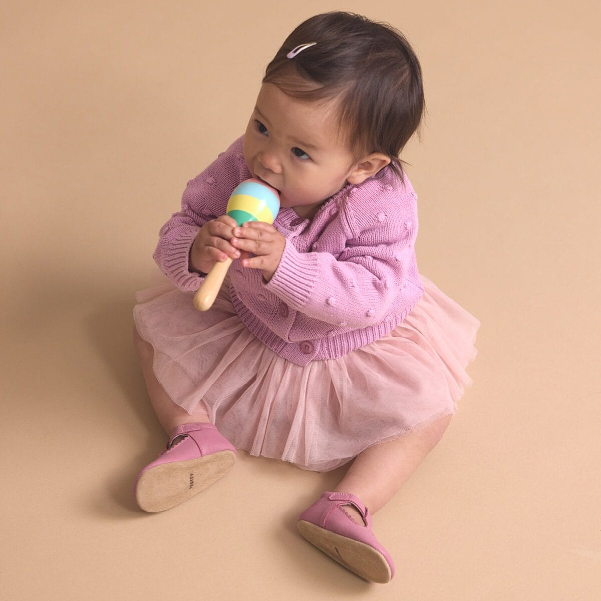 Pretty Brave Baby Shoes MORGAN Berry T-Bar