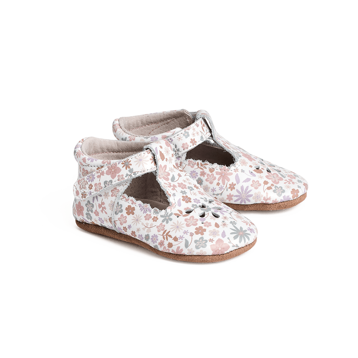 Pretty Brave Baby Shoes Morgan T-Bar in Botanical