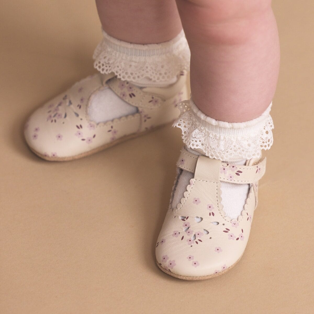 Pretty Brave Baby Shoes MORGAN Winter Bloom T-Bar