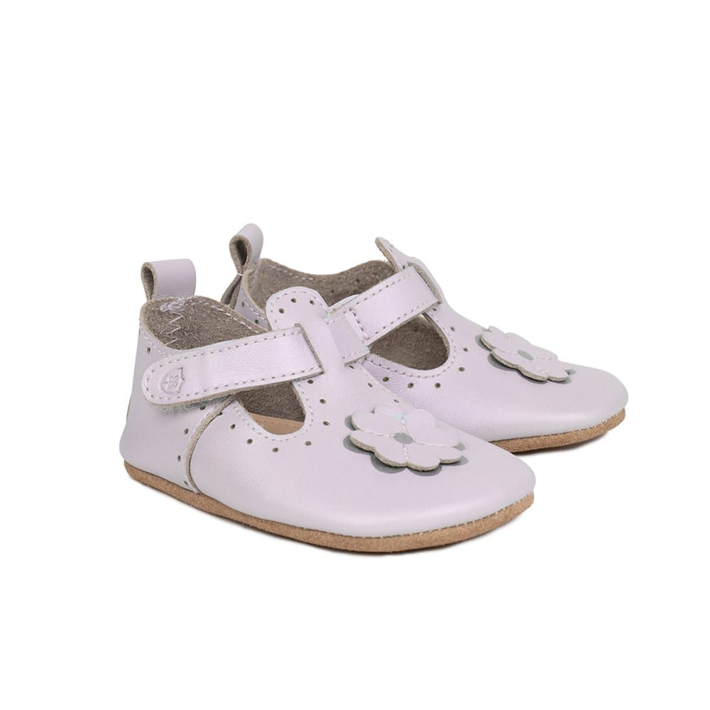 Pretty Brave Baby Shoes PETAL Mauve Pearl