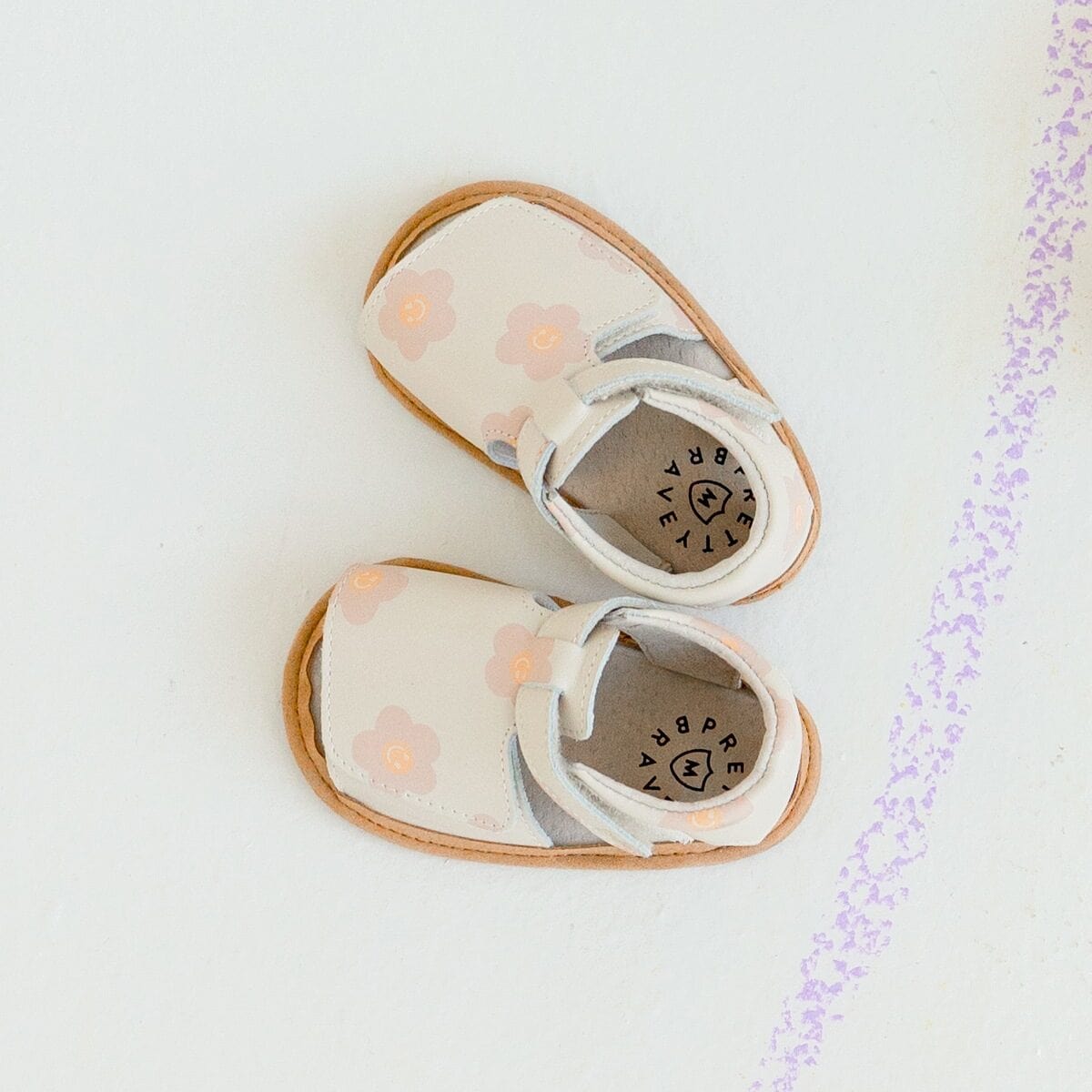 Pretty Brave Baby Shoes Phoenix Sandal in Happy Daisy