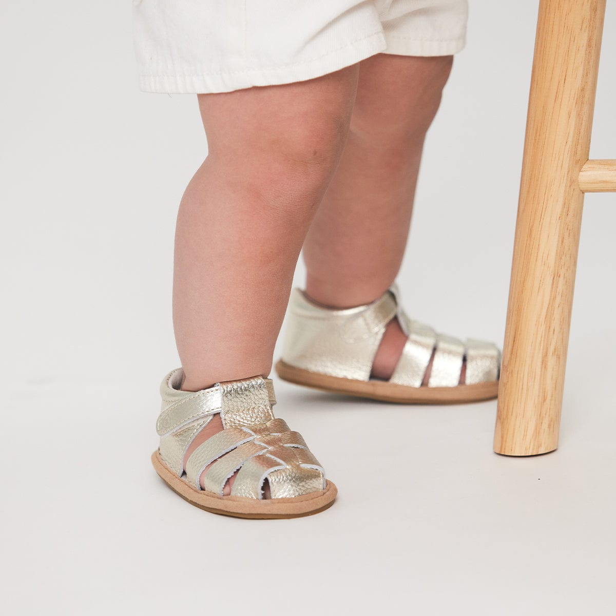 Pretty Brave Baby Shoes Rio Sandal in Gold
