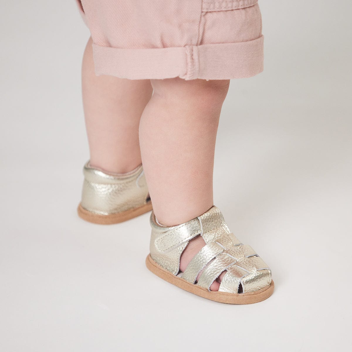 Pretty Brave Baby Shoes Rio Sandal in Gold