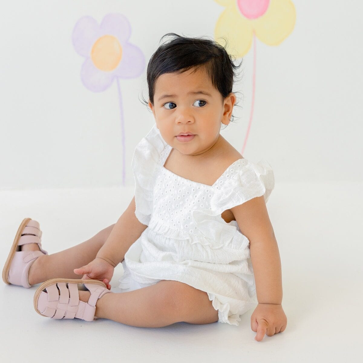 Pretty Brave Baby Shoes Rio Sandal in Pink Rose