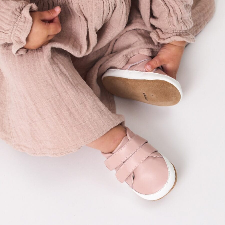 Pretty Brave Baby Shoes Scout in Blush