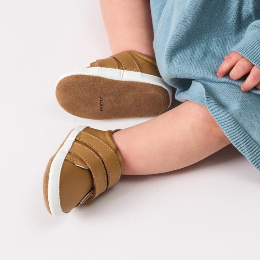 Pretty Brave Baby Shoes Scout in Tan