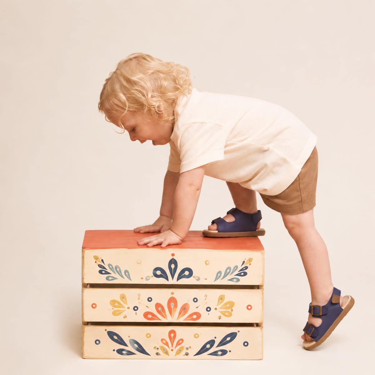Pretty Brave Boys Shoes Beau Indigo Sandal