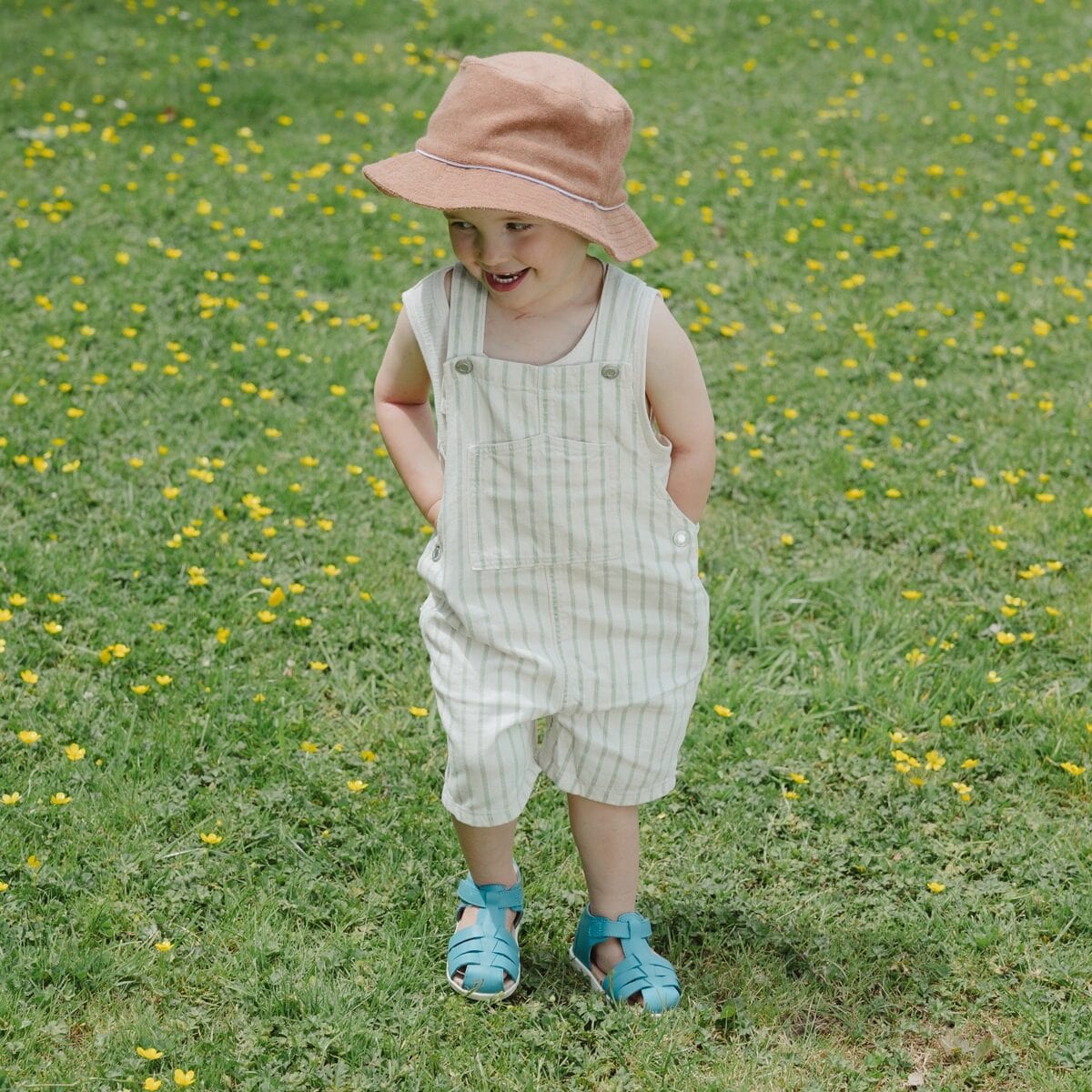 Pretty Brave Boys Shoes Billie Sandal in Playground Blue