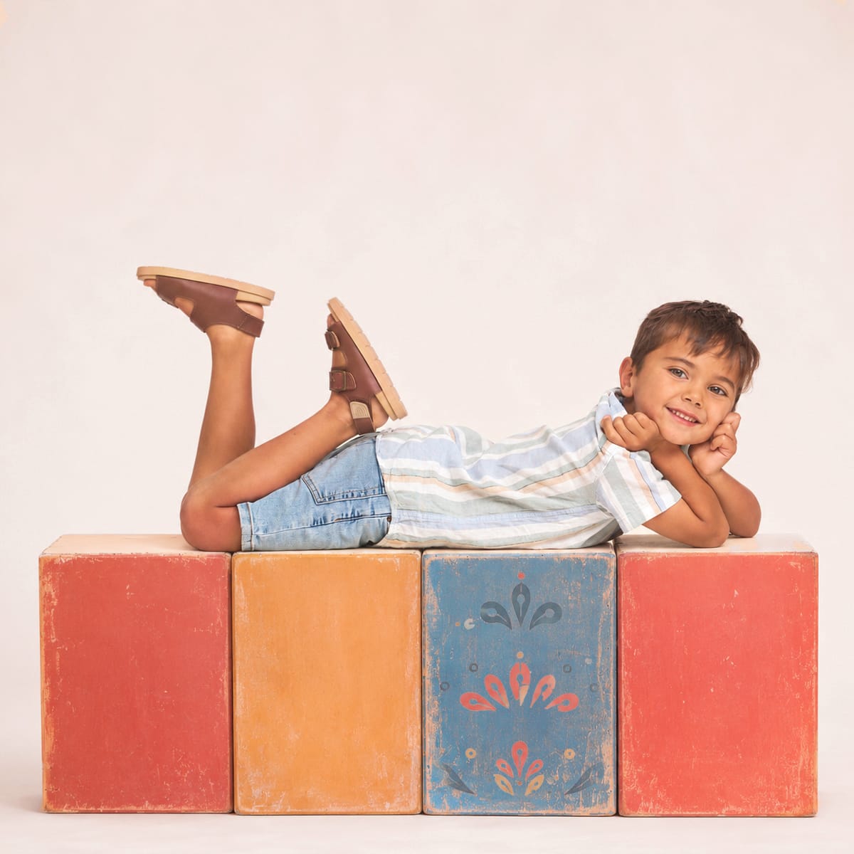Pretty Brave Boys Shoes Blake Toffee Sandal