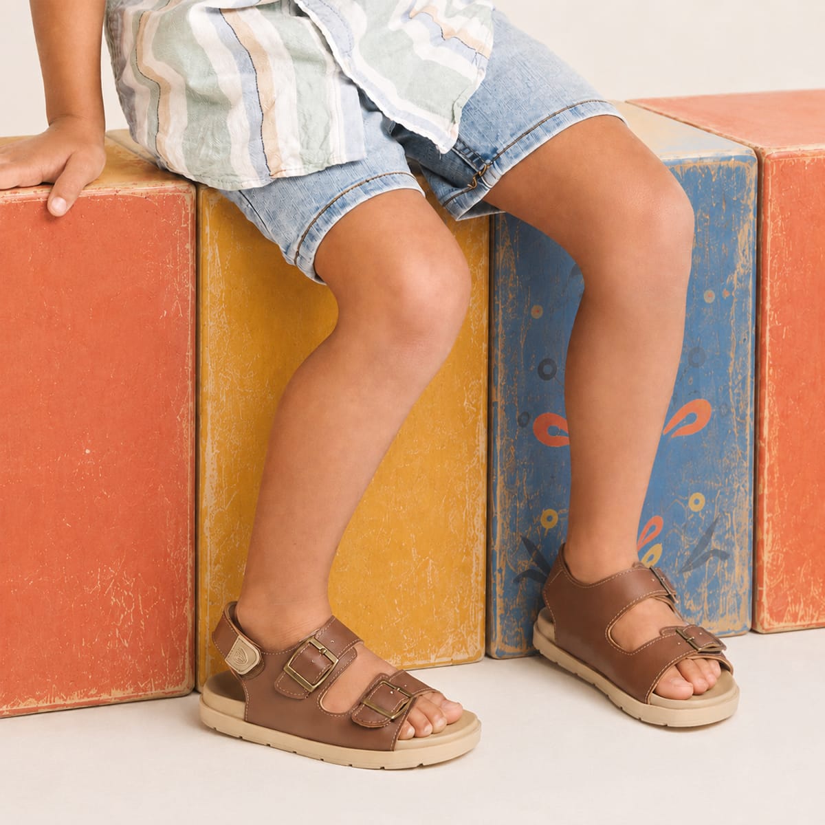 Pretty Brave Boys Shoes Blake Toffee Sandal