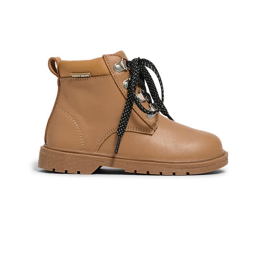 Boys' Dylan Tan Boot by Pretty Brave featuring durable tan leather and comfortable sole, ideal for casual wear.