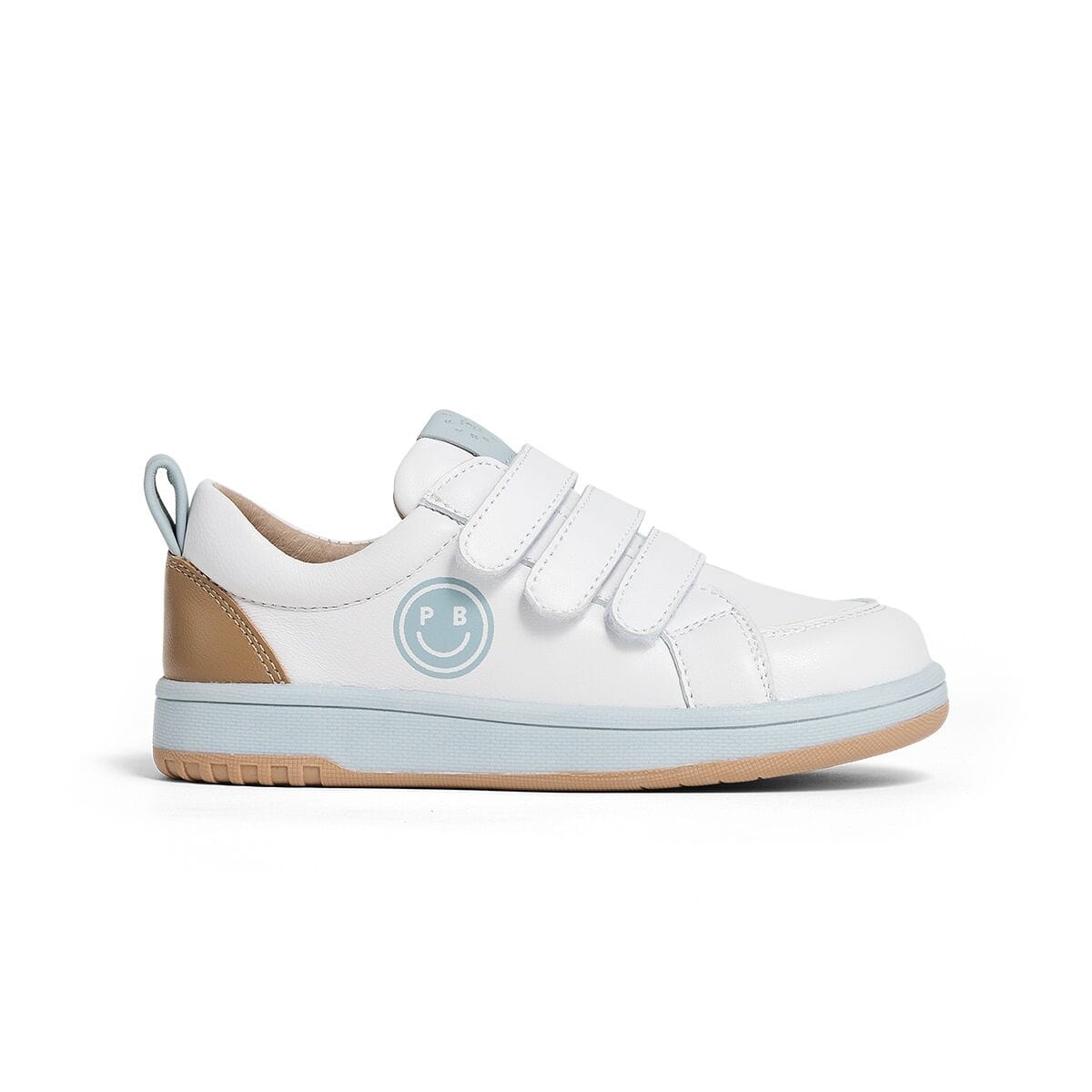 Pretty Brave Boys Shoes Happy Trainer in White/Blue