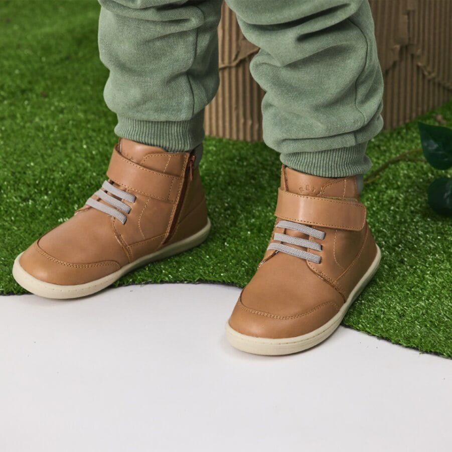Pretty Brave Boys Shoes Harley Boot in Natural Tan