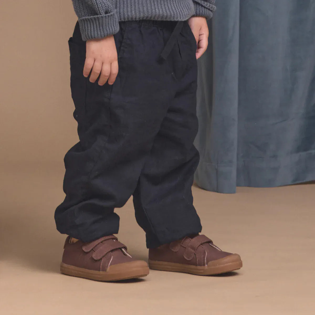 Pretty Brave Boys Shoes Otto Canvas Chocolate Sneakers