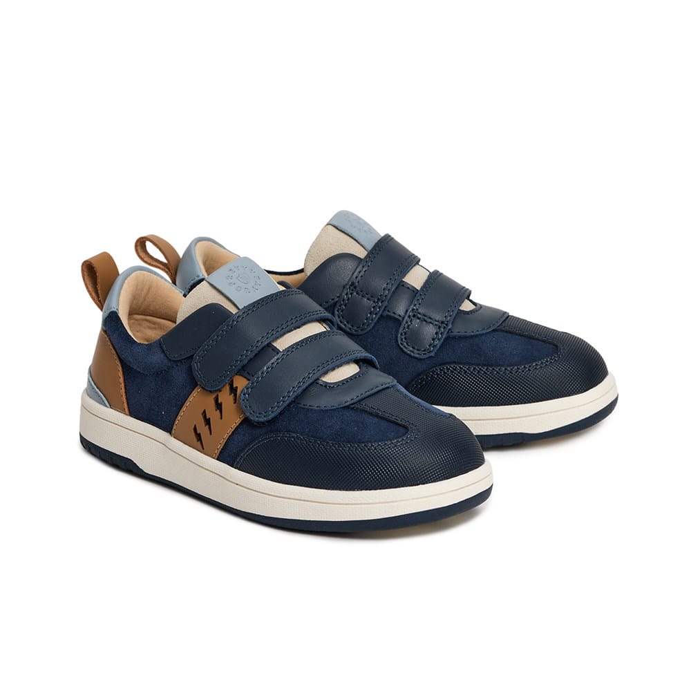Pretty Brave Boys Shoes RIVER Indigo Tan
