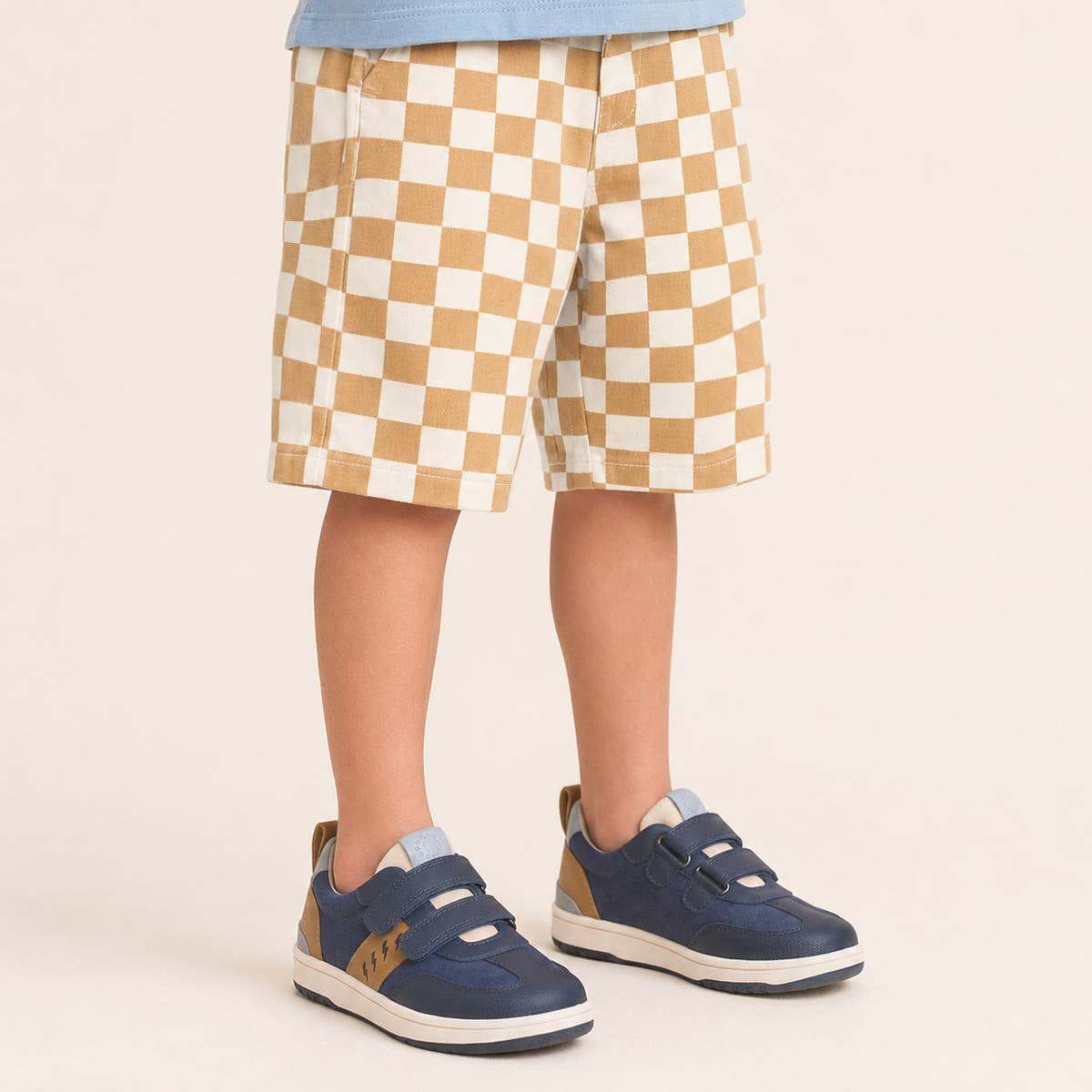 Pretty Brave Boys Shoes RIVER Indigo Tan