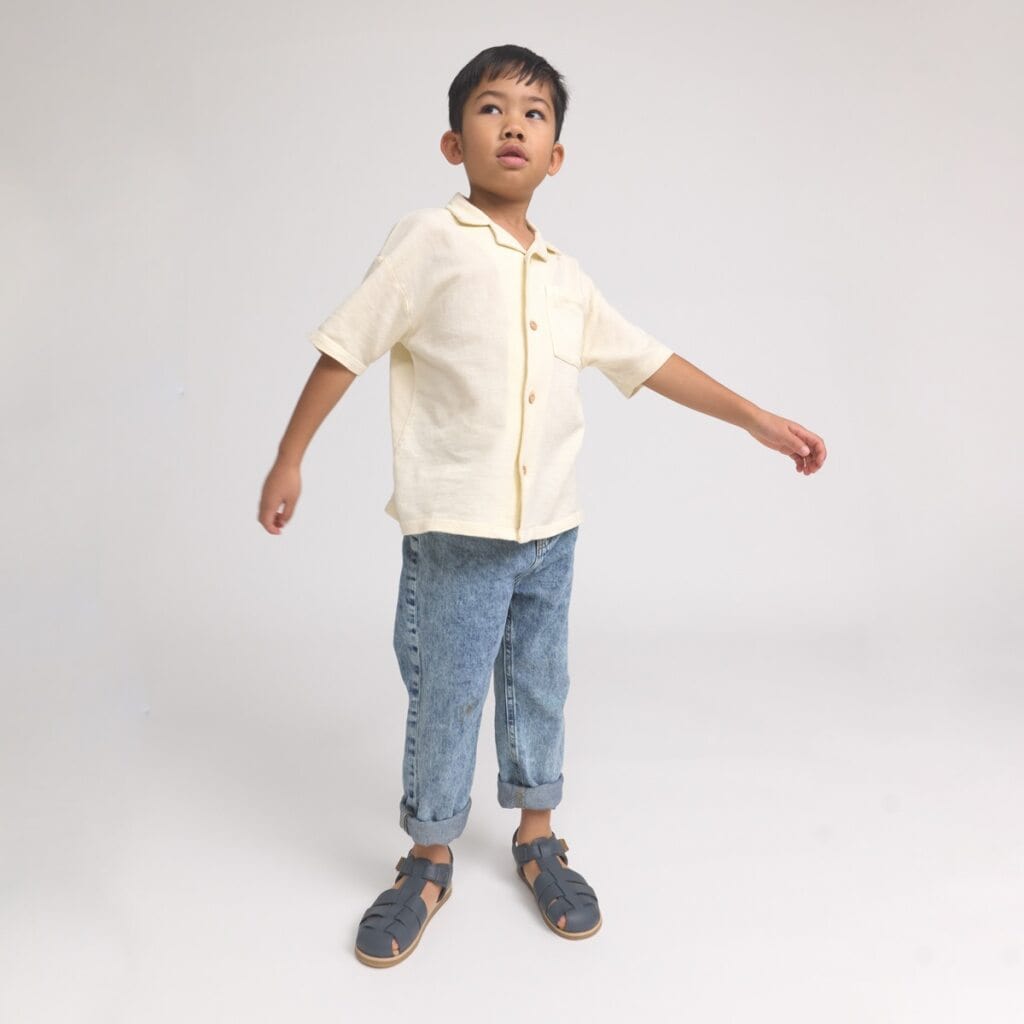 Pretty Brave Boys Shoes Rocco Indigo Sandal