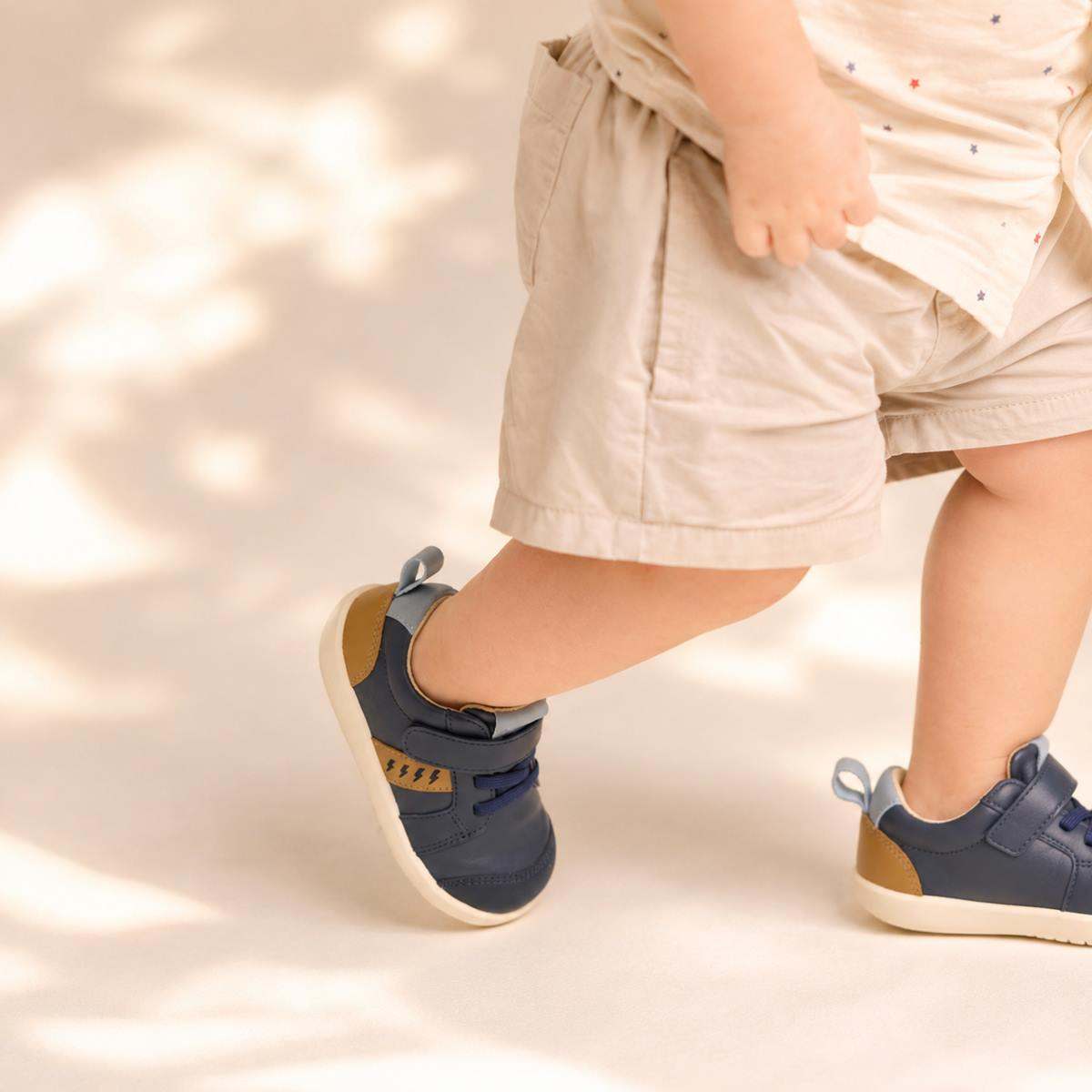 Pretty Brave Boys Shoes SID Indigo Tan