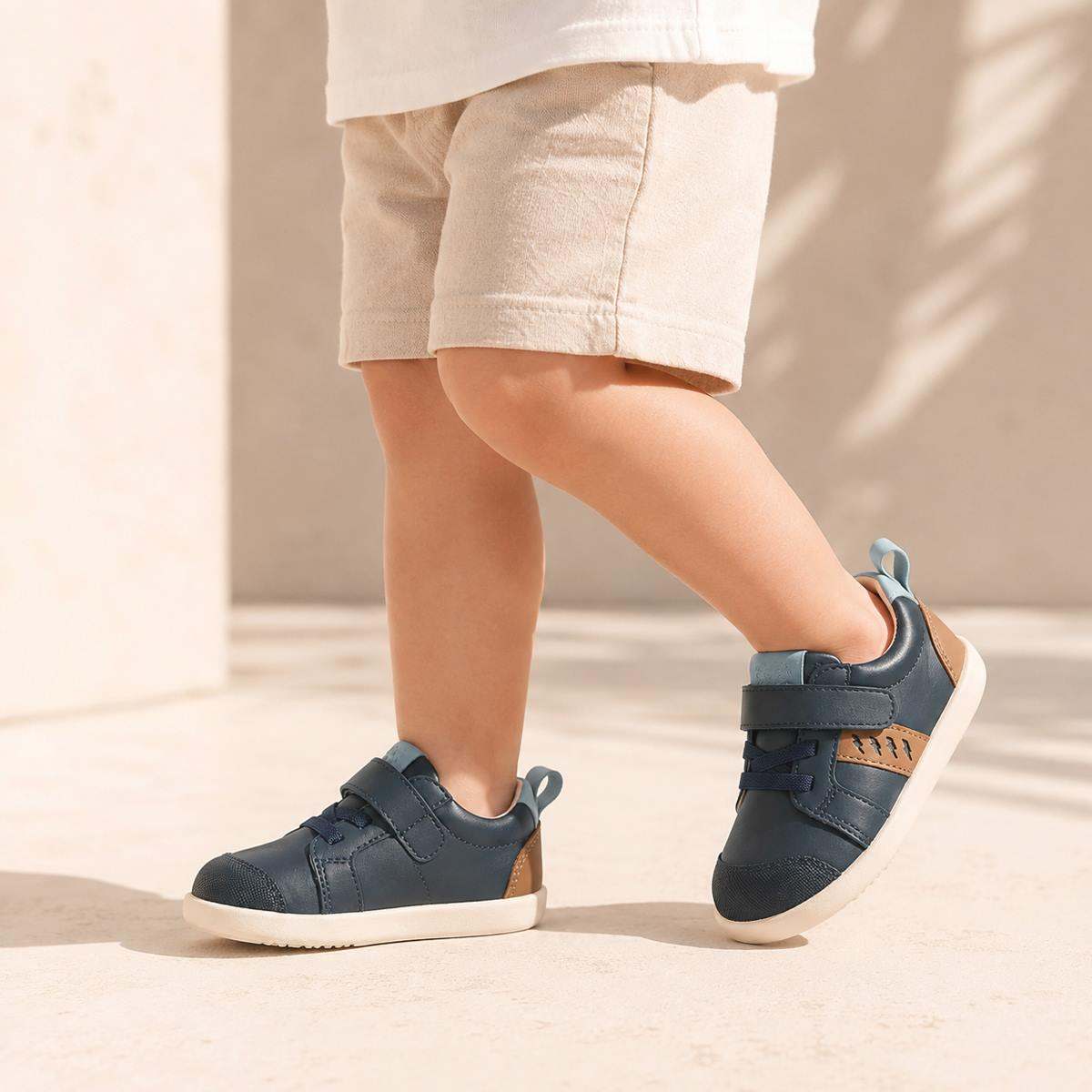 Pretty Brave Boys Shoes SID Indigo Tan