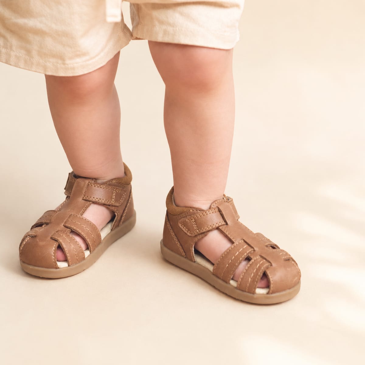 Pretty Brave Boys Shoes Theo Caramel Sandal