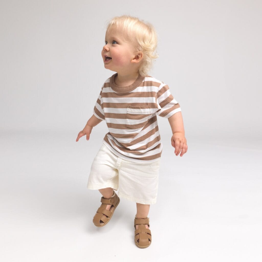 Pretty Brave Boys Shoes Theo Tan Sandal