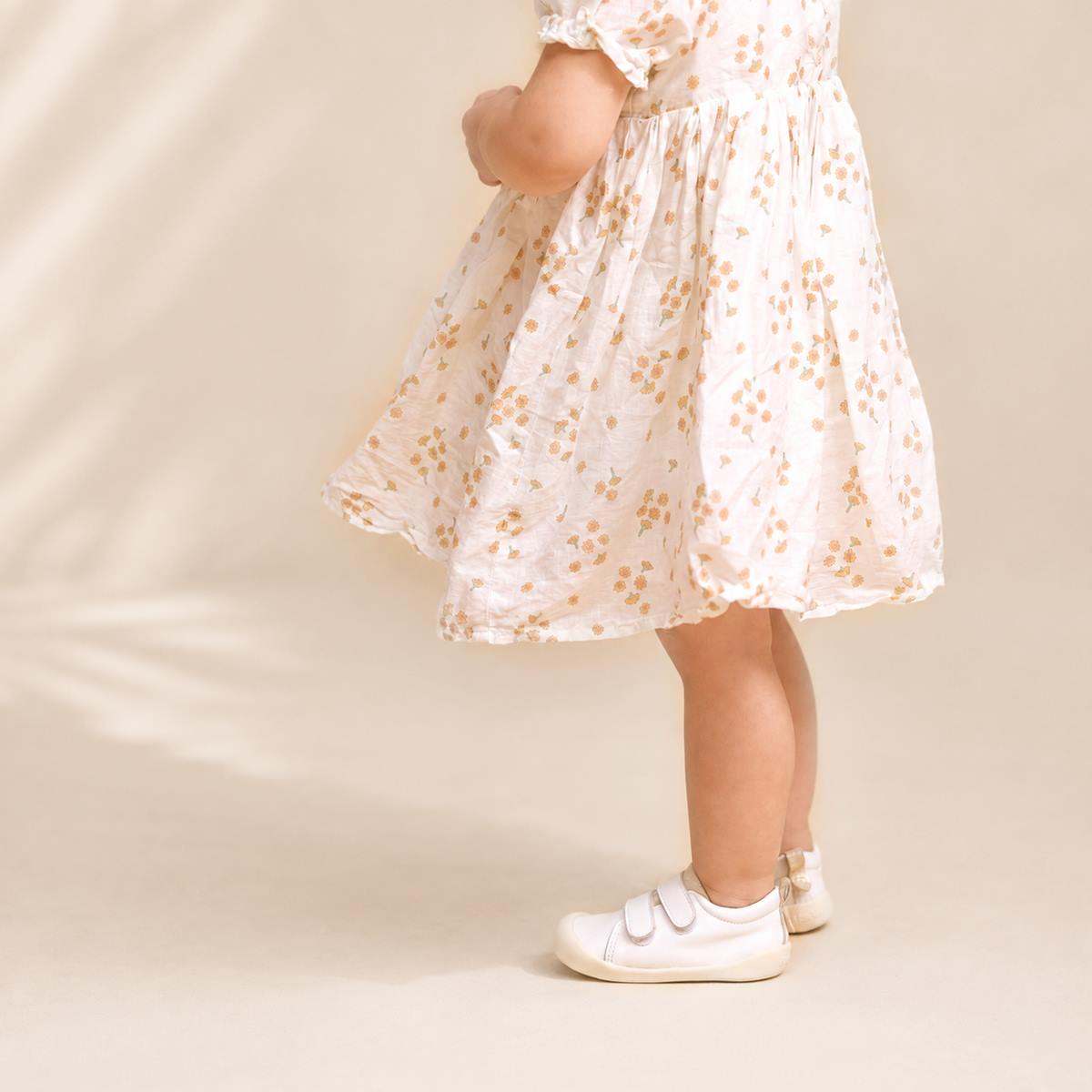 Pretty Brave Boys Shoes TOTO White/Gold