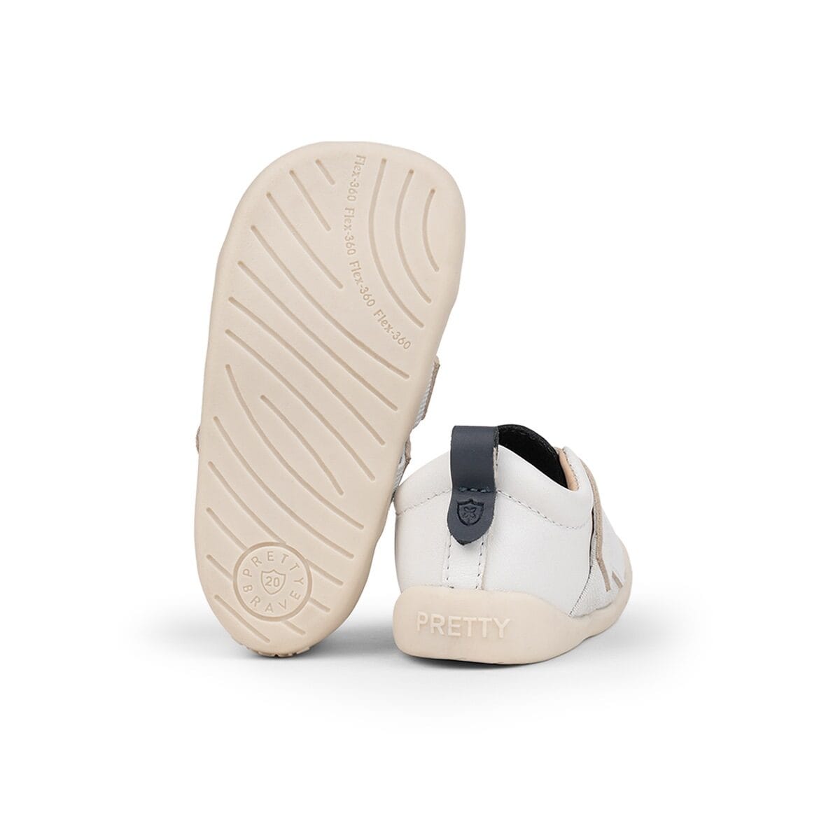 Pretty Brave Boys Shoes TOTO White/Indigo