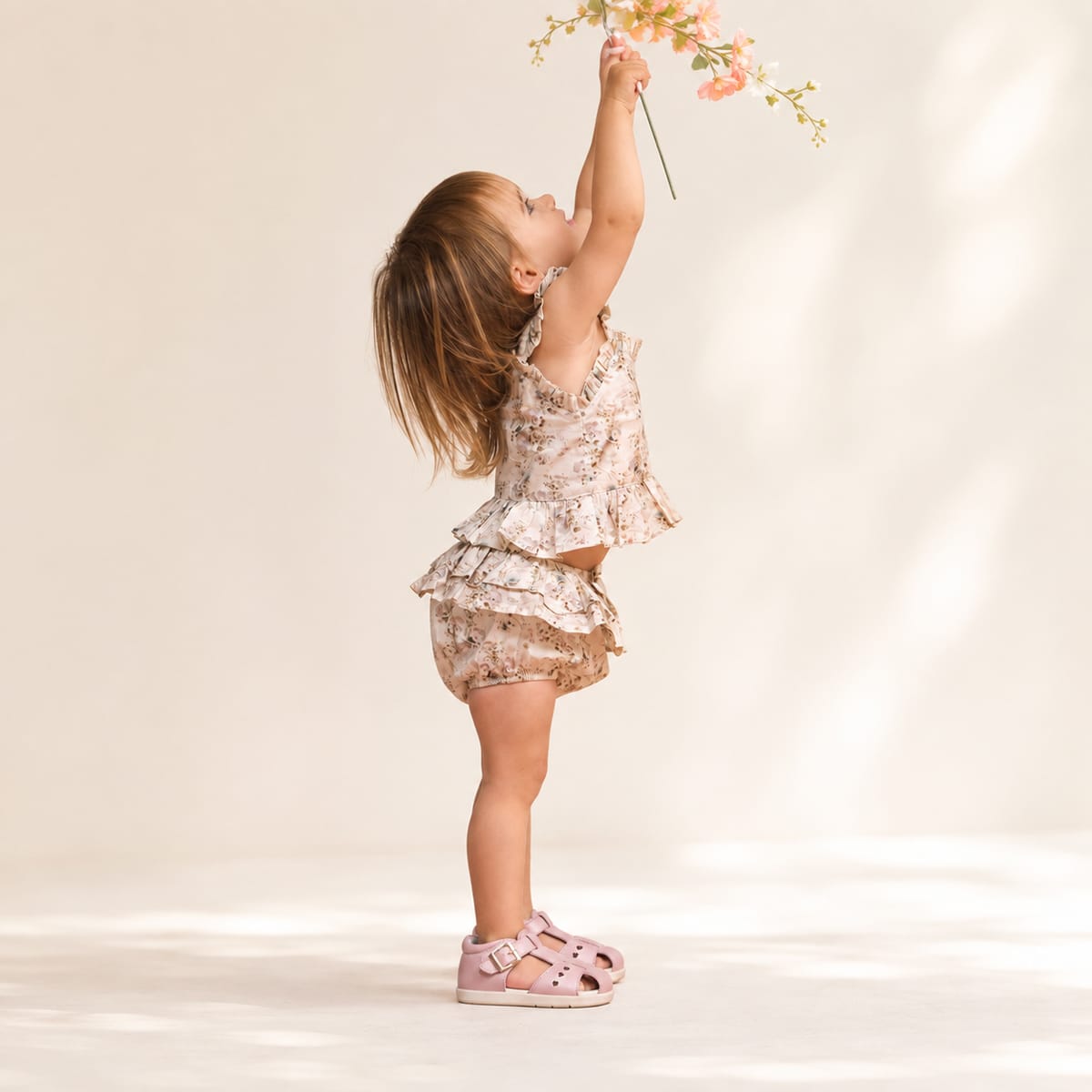 Pretty Brave Girls Shoes Camilla Blush Pearl Sandal