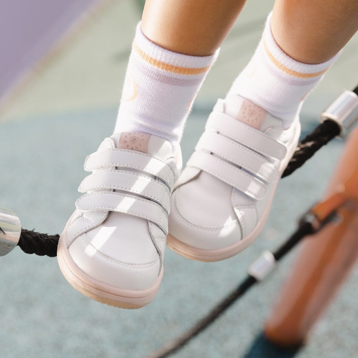 Pretty Brave Girls Shoes Happy Trainer in White/Blush