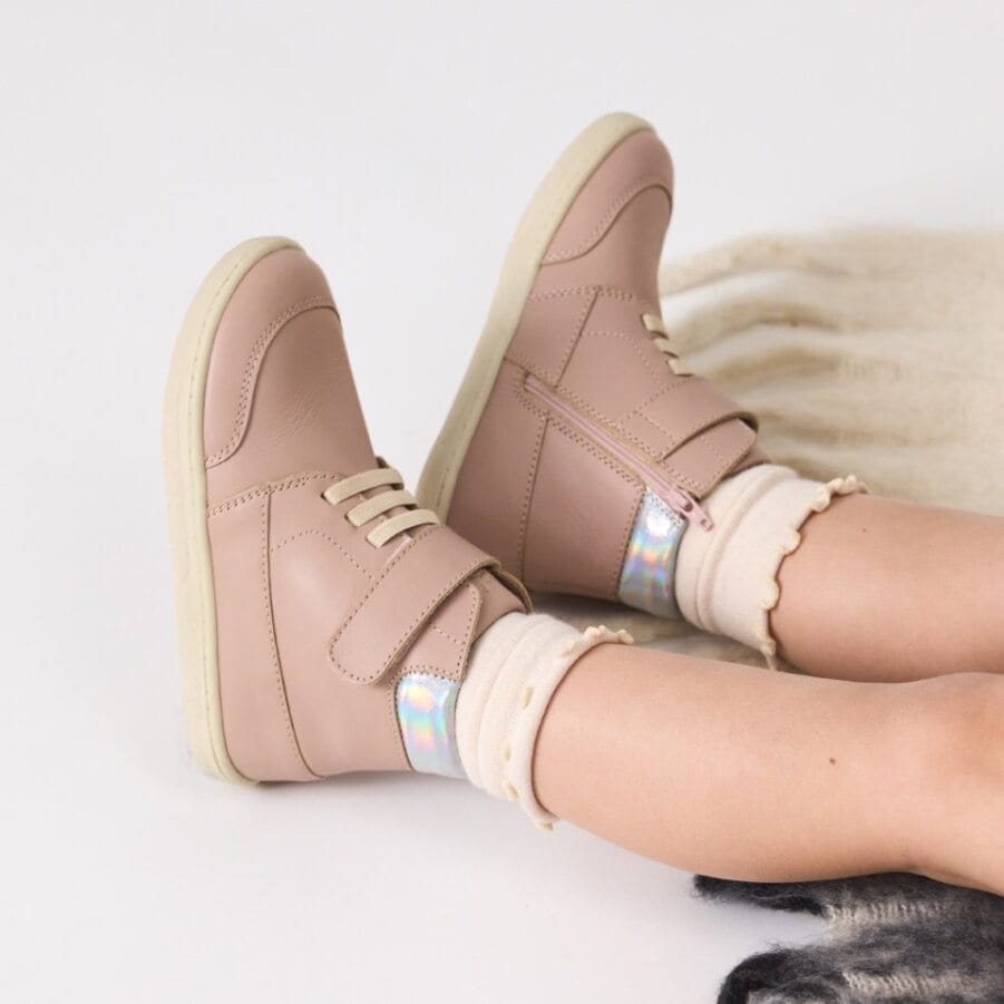 Pretty Brave Girls Shoes Harley Boot in Blush Shimmer